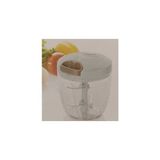 Touch Me 5 Bıçaklı El Rondosu Beyaz Plastik Hazneli Kullanışlı Doğrayıcı 250-500 ml Kapasite