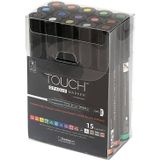 Touch Opaque Marker Akrilik Boyama Kalemi 15 Renk Medium Uc (1.5-2.3 Mm)