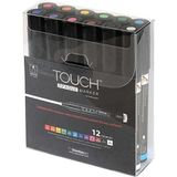 Touch Opaque Marker Su Bazlı Akrilik Boyama Markörü Kalemi Seti 12 Renk Medium Uç (1.5-2.3 Mm)