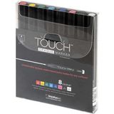 Touch Opaque Marker Su Bazlı Akrilik Boyama Markörü Kalemi Seti 8 Renk Fine Uç (0.8-1.3 Mm)