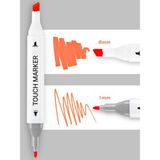 Touch Sketc 36 Lı Çift Uçlu Marker Kalemseti Keçe Uçlu Kalemler Renkli Çanta Seti Ergonomik Tasarım