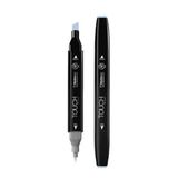 Touch Twin Brush Marker PB272 Grayish Blue Pale Teknik Çizim Kalemi