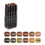 Touch Twın Marker 12Li Set Ahşap Renkleri