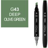 Touch Twin Marker G43 Deep Olive Green Çizim Kalemi