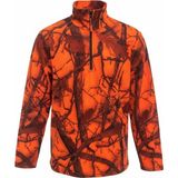 Tough Challenger Outdoor · Uzun Kollu Polar · Turuncu Avcı Kamuflaj · Yarım Fermuarlı · SA45 001 - 2XL - Turuncu - Siyah