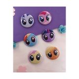 Toum My Little Pony Tasarım 6'lı Rozet 70 mm PVC Kaplı Çanta Ceket Yaka Aksesuarı