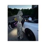 Toum Restock Kamuflaj Baggy Alt Üst Eşofman Takımı ( 3 İplik Şardonlu)