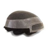 TOUPEE.TR DP7467 Hollywood Protez Saç, Erkekler için Protez Saç, Toupee for Men, Doğal dalgalı insan saçı, REMY Saç,%130 saç yoğunluklu, Saç Değiştirme Sistemi (#2 En Koyu Kahverengi, 6x8")
