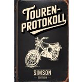 Tourenprotokoll Simson S51 Edition: Logbuch für Mopedfahrer zum Eintragen von Touren, Wartungen, Reperaturen und Kraftstoffverbrauch