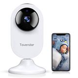 Tovendor Mini Akıllı Ev Kamerası, 1080P 2.4G WiFi Güvenlik Kamerası, İki Yönlü Ses, Bulut Depolama, Gece Görüşü, Hareket Algılama (Akıllı Yaşam Uygulaması) ile Geniş Açı Dadı Bebek Evcil Hayvan