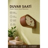 Tovo Craft Çift Taraflı Duvar Saati Modern Tasarım Dekoratif Sessiz Mekanizma Salon Ofis Saat