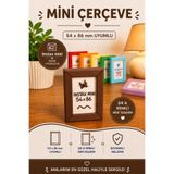 Tovo Craft Instax Mini Uyumlu Mini Fotoğraf Çerçevesi 54x86 mm | Magnetli, Duvara Asılabilir Dekoratif Çerçeve