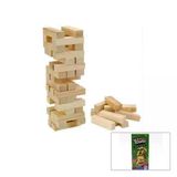 Tower Balance Hed-023 Doğal Ahşap Denge Oyunu - 54 Parça Jenga, +3 Yaş
