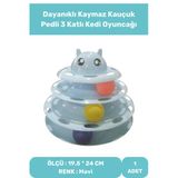 Tower Of Tracks 3 Katlı Dayanıklı Kaymaz Kauçuk Pedli Kedi Oyuncağı
