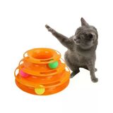 Tower Of Tracks Etkileşimli Kedi Top Döndürme Oyuncağı Stres Azaltan 3 Katlı Kedi Kulesi