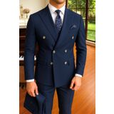 town walker Erkek Slim Fit Kruvaze Takım Elbise
