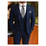 town walker Erkek Slim Fit Yeleki Takım Elbise Seti
