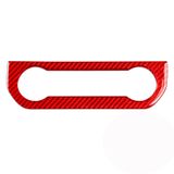 Toworldit Yumuşak Kırmızı Karbon Fiber Orta Konsol Gösterge Paneli Kapak Trim Sticker Ford Raptor F150 2015-2020 ile Uyumlu (Klima Kontrol Paneli Çıkartması)