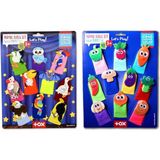 Tox 2 Set - 20 Parça Tox Sebzeler ve Uçan Hayvanlar Parmak Kukla T104 / T222 - Mavi