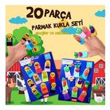 Tox Emojiler ve Sebzeler T106 T104 2 Set 20 Parça Parmak Kukla