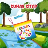Tox İngilizce Renkler Kumaş Sessiz Kitap E390 - Bez Kitap , Eğitici Oyuncak , Yumuşak Ve Hışırtılı