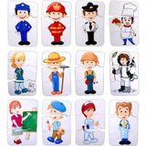 Tox Meslekler 3+ Keçe Yapboz - 3 Yaş Puzzle T006