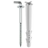 Tox Pirat 8 × 80 Mm Köşebent Kancalı Set | Dübel & Kanca Seti (2X2ad)
