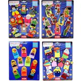 Tox T106 T181 T224 T225 Masal Kahramanları Emojiler Karagöz Hacivat ve Taşıtlar 4 Set 40 Parça Parmak Kukla
