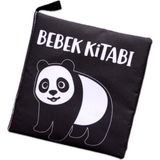 Tox T138 Bez Kitap Siyah Beyaz Vahşi Hayvanlar Kumaş Sessiz Kitap