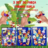 Tox T181 T772 T782 Taşıtlar Evcil ve Vahşi Hayvanlar 3 Set 30 Parça Parmak Kukla