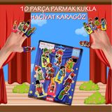 Tox T224 Karagöz Hacivat 10 Parça Parmak Kukla Set
