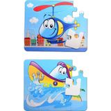 Tox Tekne Helikopter 3+ Keçe Yapboz - 3 Yaş Puzzle T005