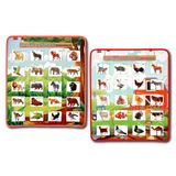 TOX TOYS 2 Set - 80 Parça Evcil ve Vahşi Parça Birleştirme Oyunu Keçe Cırtlı Duvar Panoları, Eğitici Oyuncak