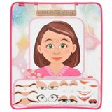 TOX TOYS Duyguları Öğreniyorum Keçe Cırtlı Duvar Panosusu (Kız), Eğitici Oyuncak