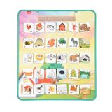 TOX TOYS Hayvanlar ve Yaşam Alanları Keçe Cırtlı Duvar Panosu, Eğitici Oyuncak