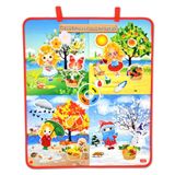 TOX TOYS İngilizce Mevsimleri Öğreniyorum Keçe Cırtlı Duvar Panosu, Eğitici Oyuncak