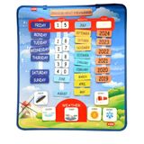 TOX TOYS İngilizce Takvimi Öğreniyorum Keçe Duvar Panosu, Eğitici Oyuncak