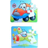 Tox Uçak Araba 3+ Keçe Yapboz - 3 Yaş Puzzle T004