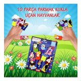 Tox Uçan Hayvanlar 10 Parça Parmak Kukla Set T222