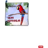 Tox Uçan Hayvanlar Kumaş Sessiz Kitap T053 - Bez Kitap