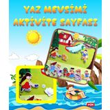 Tox ( Yaz ) Keçe Cırtlı Aktivite Sayfası - Çocuk Etkinlik , Eğitici Oyuncak