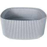 ToXA 1,8 Litre Granit Gri Pera Aranjman Saksı Plastik Bitki Çiçek Kaktüs Saksısı No2 19,8x9,1 Cm