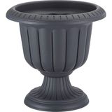 ToXA 25,3 Litre Antrasit Nergis Saksı Ayaklı Mat Plastik Nergiz Bahçe Saksısı No2 48CM - 25,3 Lite