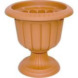 ToXA 25,3 Litre Kahverengi Nergis Saksı Ayaklı Mat Plastik Nergiz Bahçe Saksısı No2 48CM - 25,3 Lite