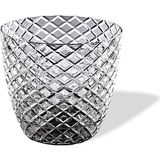 ToXA 3 Litre Kesme Orkide Saksısı Kristal Füme Duman Gri Plastik Saksı No3 Ø18X16CM - 3L