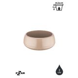 ToXA Aranjman Saksı 2 Litre Kahve Gold Moka 23cm Menekşe Kaktüs Sukulent Saksısı Plastik No2