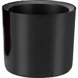 ToXA Mimoza 7cm Siyah 0,2 Litre Mini Boy Kaktüs Sukulent Saksısı Süzgeçli Minik Parlak Saksı 7 cm - 0,2L