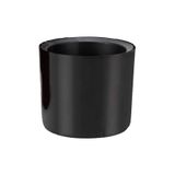 ToXA Mimoza 7cm Siyah 0,2 Litre Mini Boy Kaktüs Sukulent Saksısı Süzgeçli Minik Parlak Saksı 7 Cm