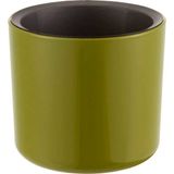 ToXA Mimoza 7cm Yeşil 0,2 Litre Mini Boy Kaktüs Sukulent Saksısı Süzgeçli Minik Parlak Saksı 7 cm - 0,2L