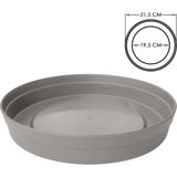 ToXA Saksı Tabağı 19.5cm Fulya Tabak No30 Tabak Bej Poliwork Plastik Altlık